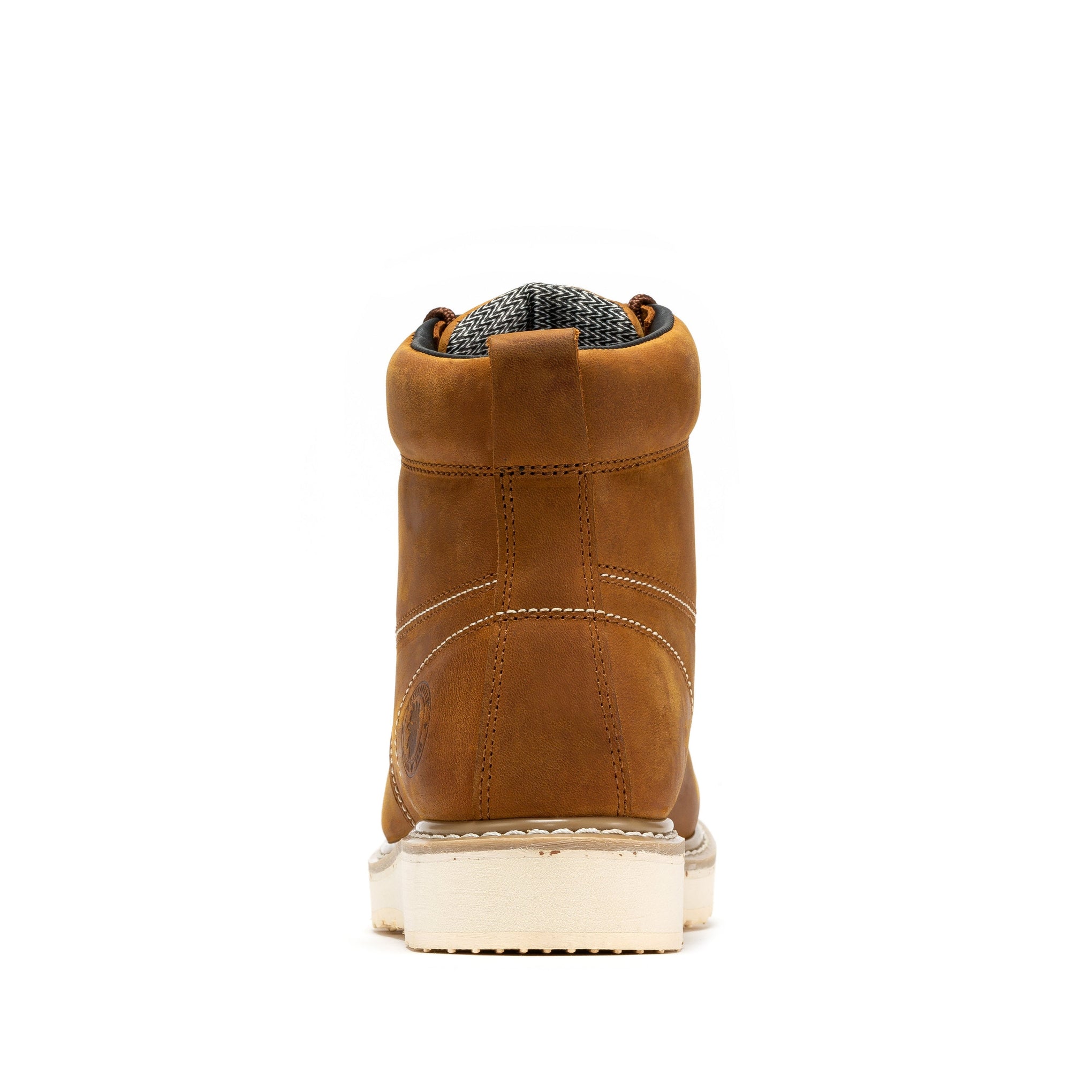 Edgewood Men’s 6-Inch Brown Steel Toe Waterproof Wedge Work Boots
