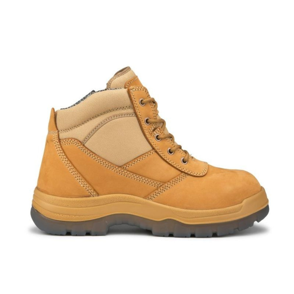 Cortez Tan 6-Inch Leather Work Boots with Steel Toe Cap