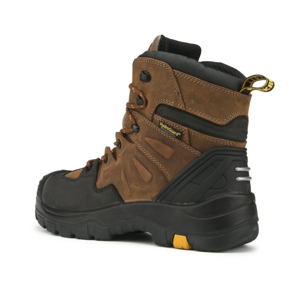 Woodland Brown 6-Inch Waterproof Safety Toe Leather Work Boots