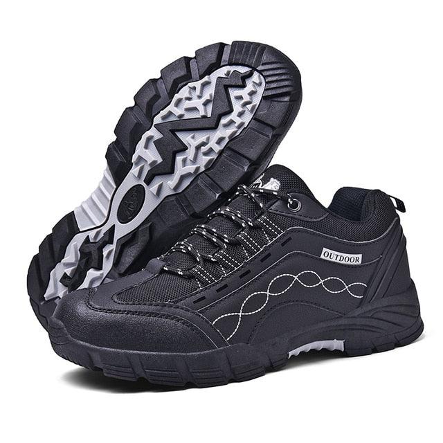 Men’s Casual Outdoor Leather Shoes, Durable, Lightweight, and Breathable