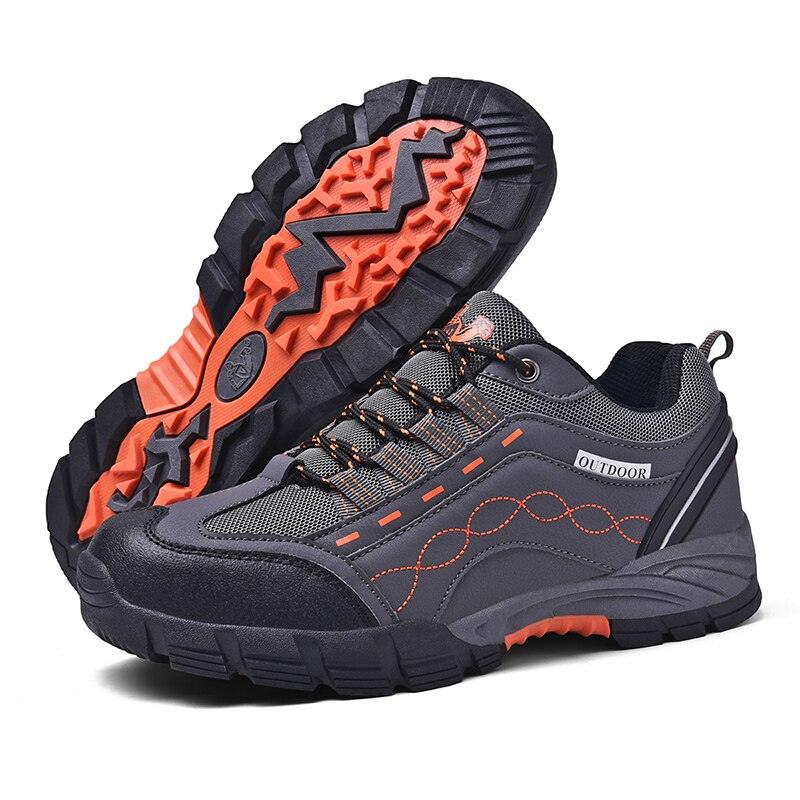 Men’s Casual Outdoor Leather Shoes, Durable, Lightweight, and Breathable