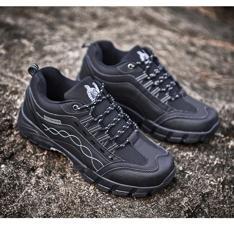 Men’s Casual Outdoor Leather Shoes, Durable, Lightweight, and Breathable