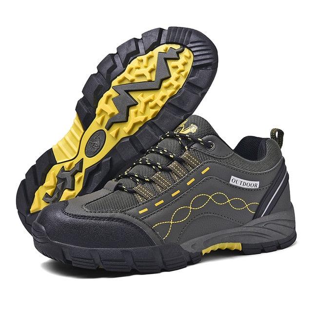Men’s Casual Outdoor Leather Shoes, Durable, Lightweight, and Breathable