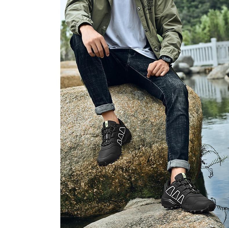 Men’s Waterproof Outdoor Hiking and Trail Running Sneakers for All Activities