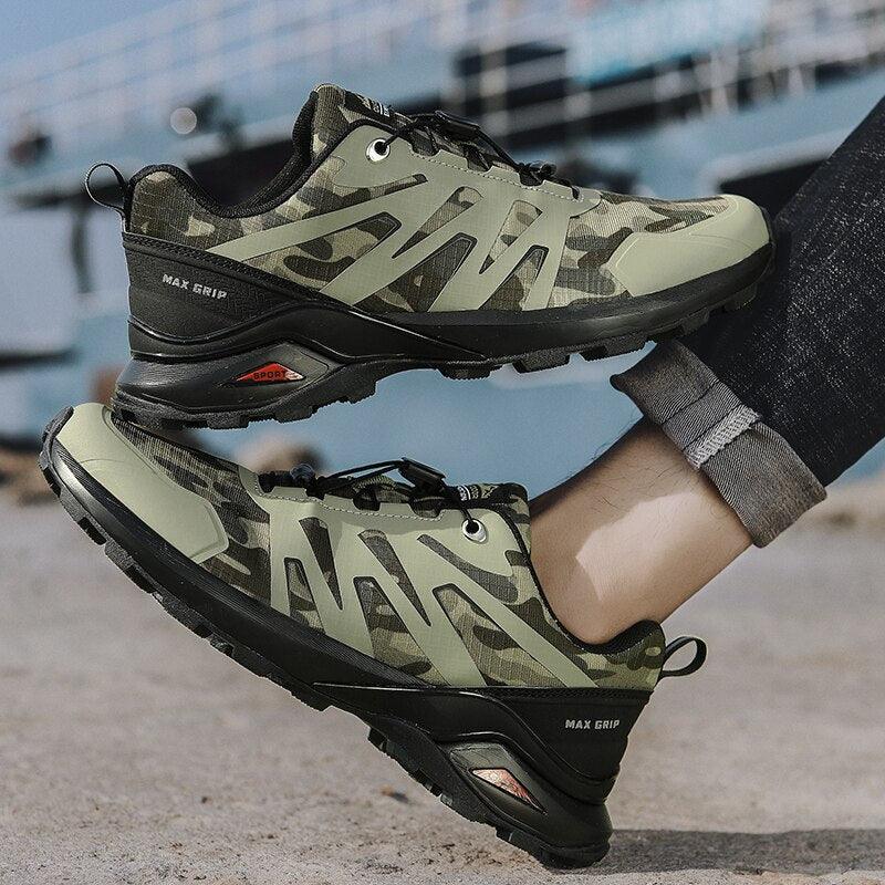 Men’s Breathable Waterproof Hiking and Trail Running Outdoor Sneakers