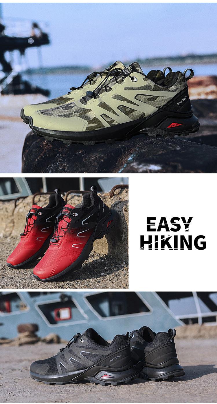 Men’s Breathable Waterproof Hiking and Trail Running Outdoor Sneakers