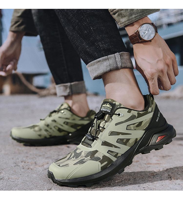 Men’s Breathable Waterproof Hiking and Trail Running Outdoor Sneakers