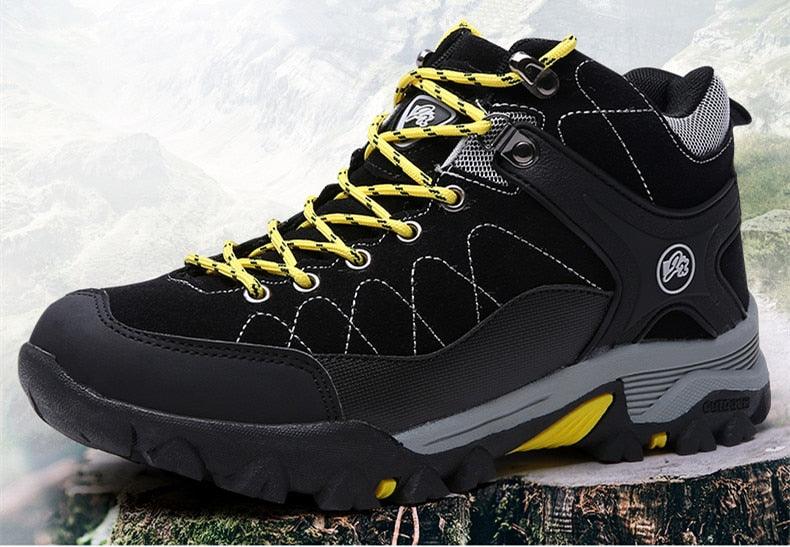 Men’s Soft Black Winter Boots, Fur-Lined, Warm and Non-Slip