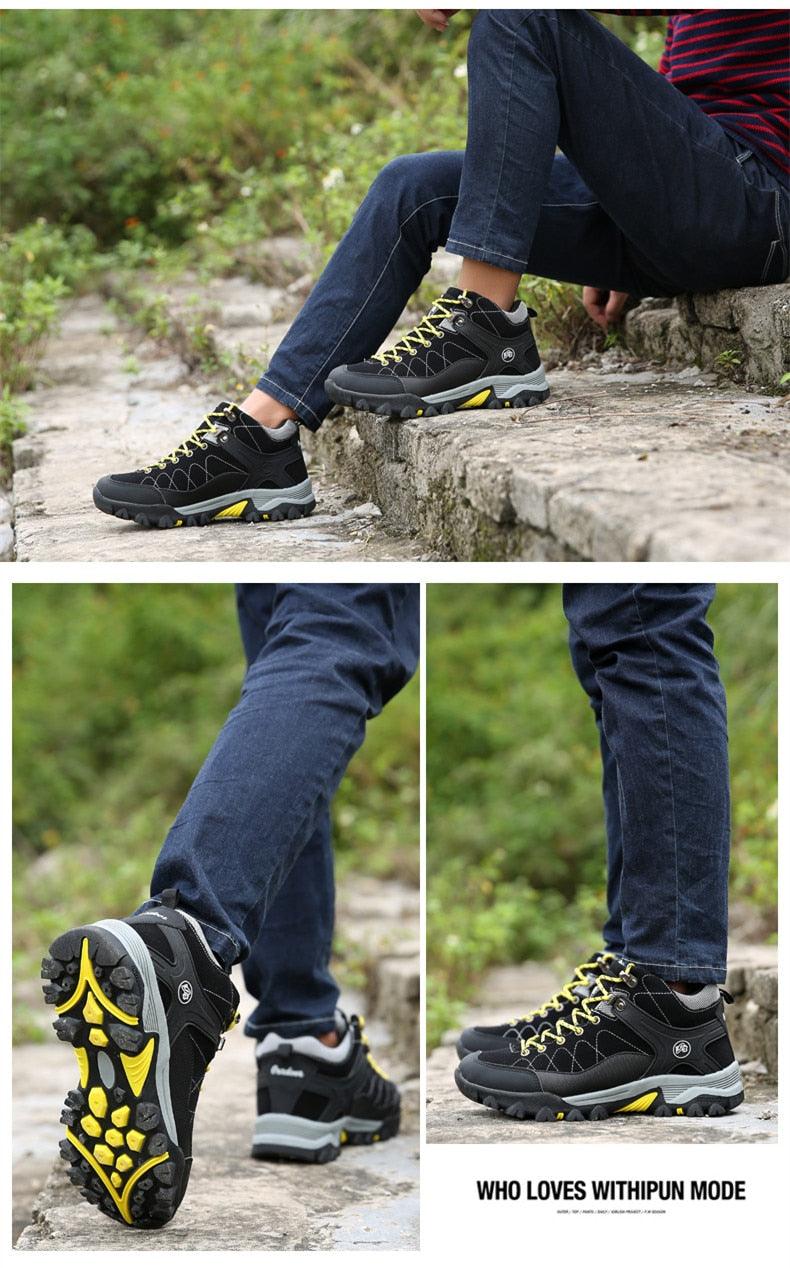 Men’s Soft Black Winter Boots, Fur-Lined, Warm and Non-Slip