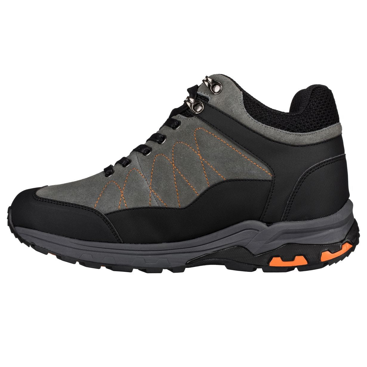 H75472 Grey Hiking Boots, 3.2-Inches Taller Elevation Outdoor Style