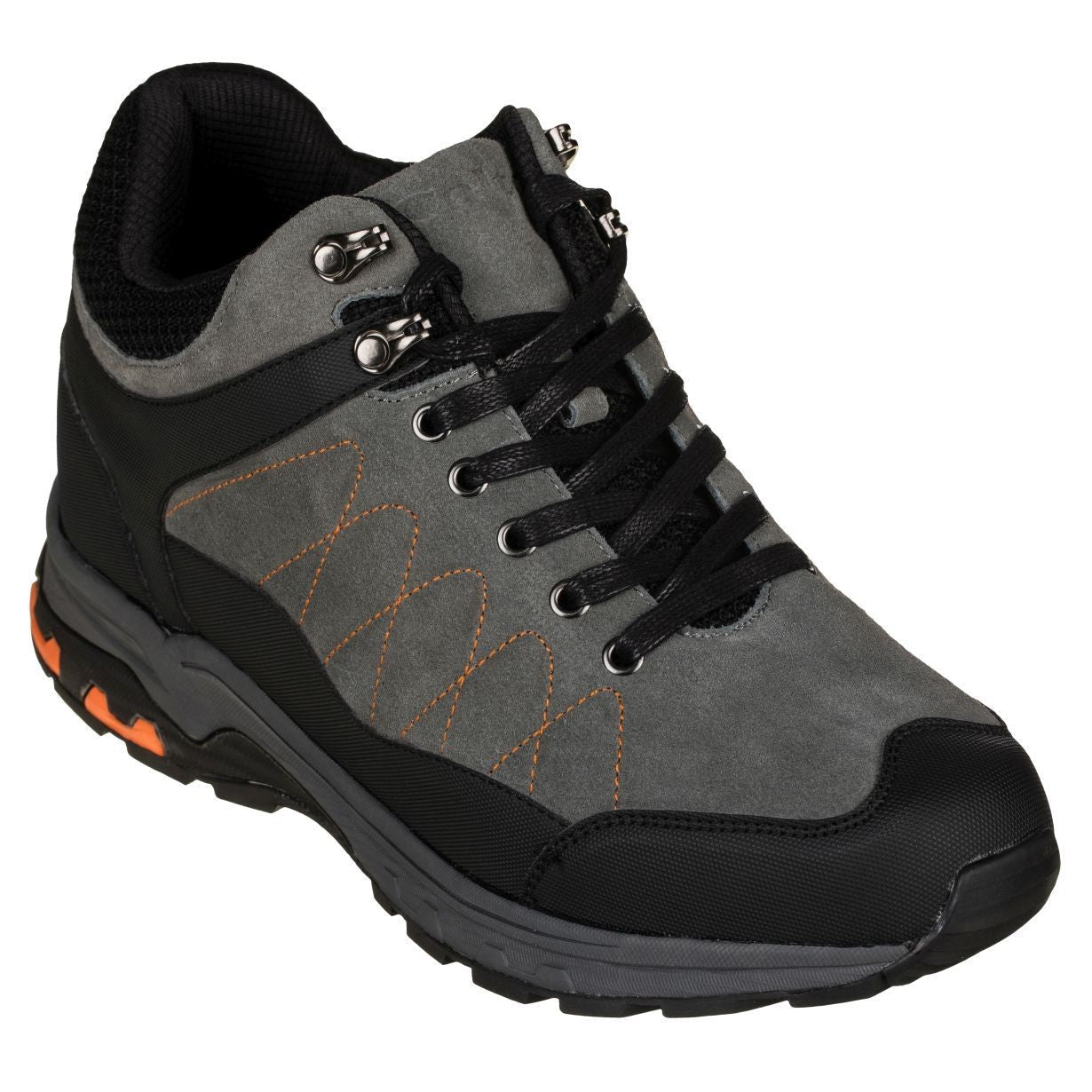 H75472 Grey Hiking Boots, 3.2-Inches Taller Elevation Outdoor Style