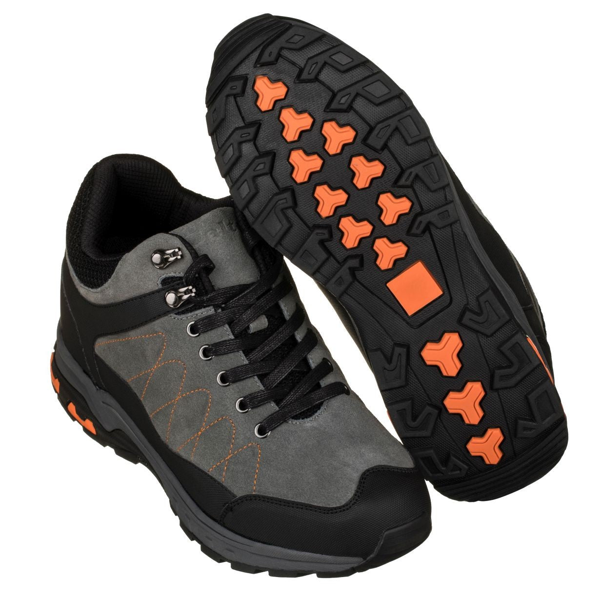 H75472 Grey Hiking Boots, 3.2-Inches Taller Elevation Outdoor Style