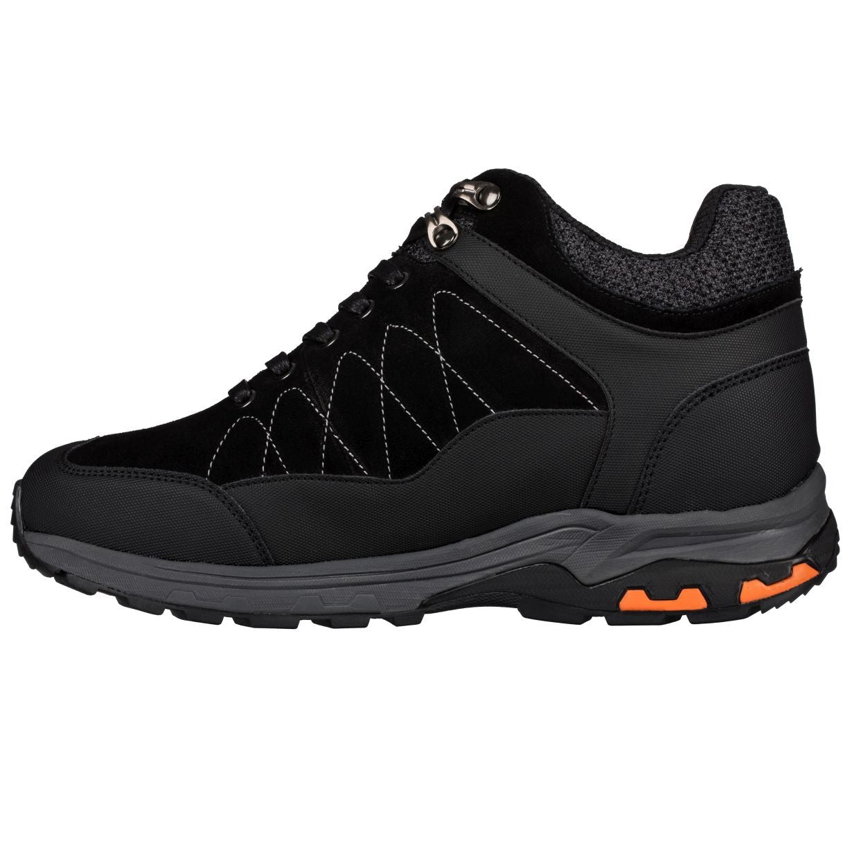 H75470 - 3.2 Inches Taller (Black) - Hiking Style Boots