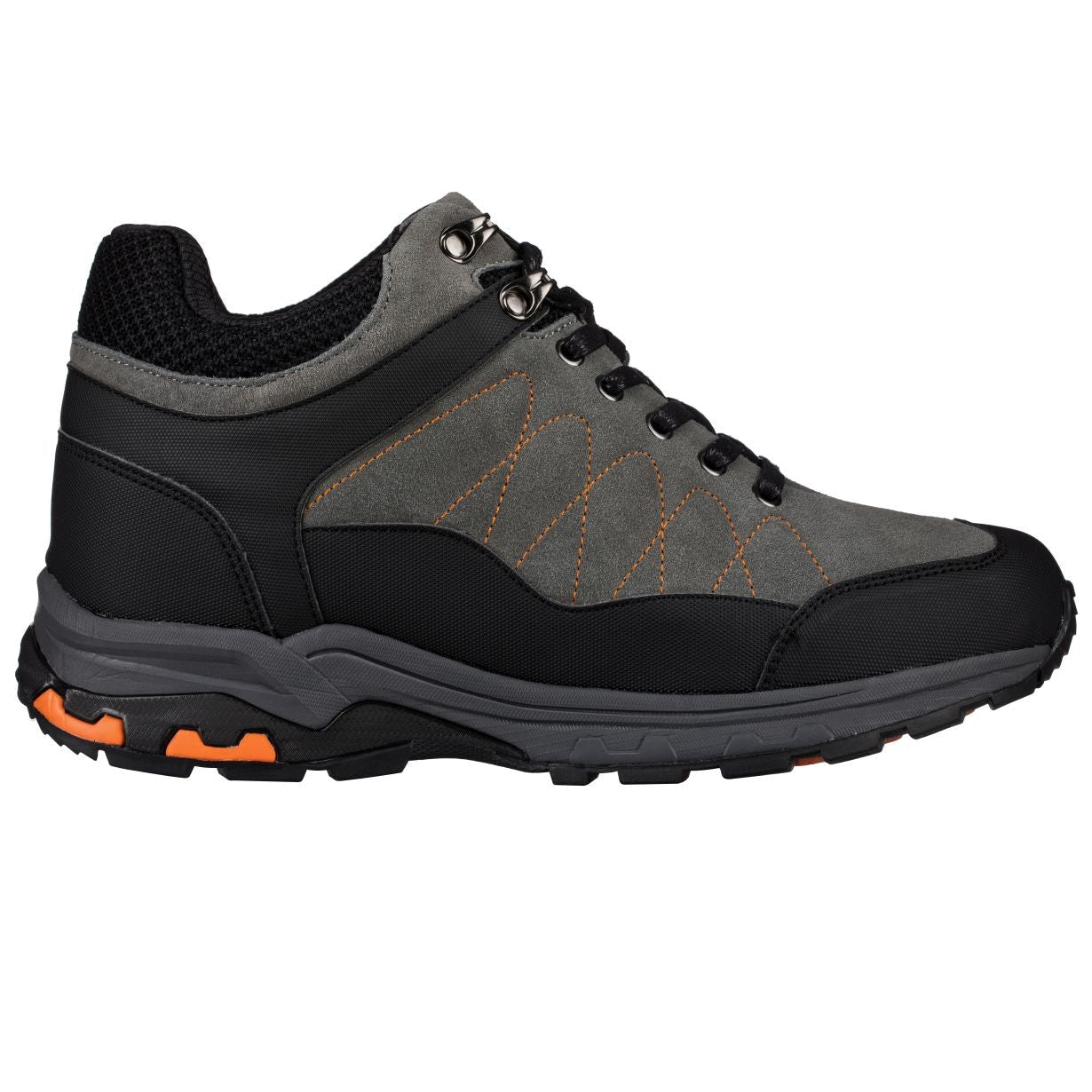 H75472 Grey Hiking Boots, 3.2-Inches Taller Elevation Outdoor Style