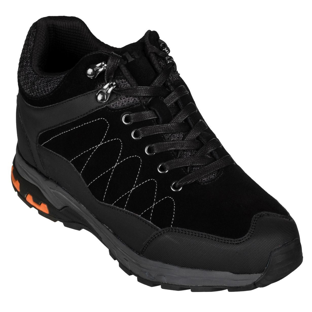 H75470 - 3.2 Inches Taller (Black) - Hiking Style Boots