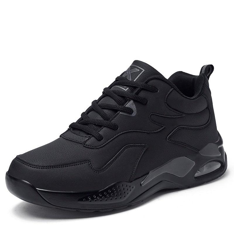 Men’s Winter Fur-Lined Waterproof Ankle Sneakers, Warm and Non-Slip
