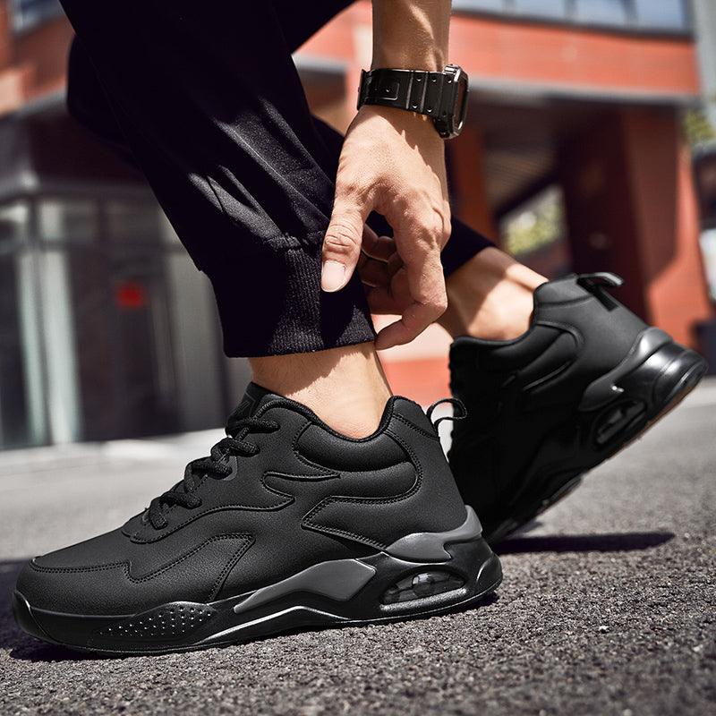 Men’s Winter Fur-Lined Waterproof Ankle Sneakers, Warm and Non-Slip
